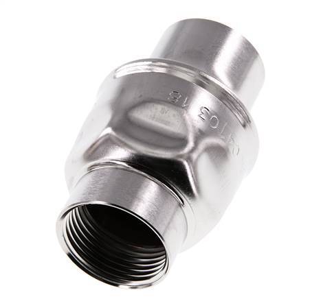 1'' NPT Stainless Steel 304 Check Valve FKM 0.03-16bar (0.44-232psi)