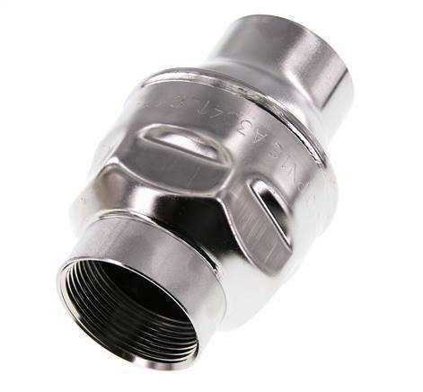 G1-1/2'' Edelstahl 304 Rückschlagventil FKM (leichte Feder) 0,03-16bar - CLIS3E