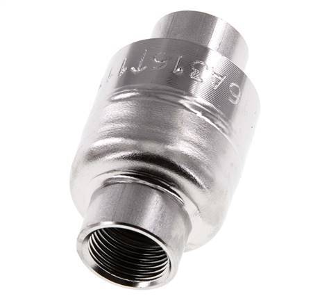 G3/8'' Rückschlagventil Edelstahl 316 FKM (leichte Feder) 0,03-16bar - CLIS4E