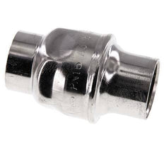 G1'' Rückschlagventil Edelstahl 316 FKM (leichte Feder) 0,03-16bar - CLIS4E