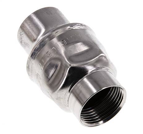 G1'' Stainless Steel 316 Check Valve FKM 0.03-16bar (0.44-232psi) - NSF ANSI 61 - Reinforced pin [8 Pieces]