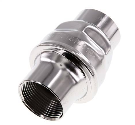 G1 1/4'' Edelstahl 316 Rückschlagventil FKM 0.03-16bar - NSF ANSI 61 - Verstärkter Stift [6 Stück]
