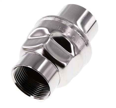 G1 1/4'' Edelstahl 316 Rückschlagventil FKM 0.03-16bar - NSF ANSI 61 - Verstärkter Stift [6 Stück]