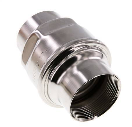 G2'' Rückschlagventil Edelstahl 316 FKM (leichte Feder) 0,03-16bar - CLIS4E