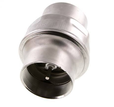 G2-1/2'' Rückschlagventil Edelstahl 316 FKM (leichte Feder) 0,03-16bar - CLIS4E