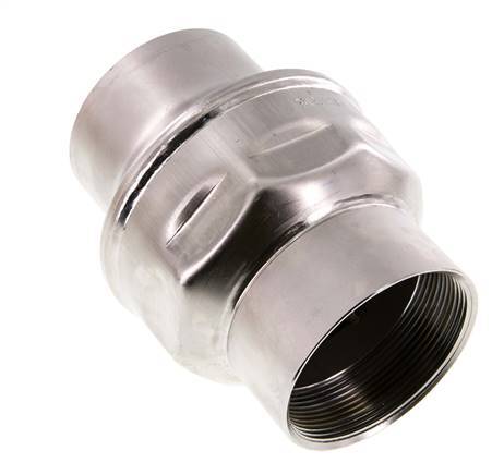 G2-1/2'' Rückschlagventil Edelstahl 316 FKM (leichte Feder) 0,03-16bar - CLIS4E