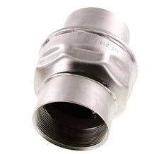 G2-1/2'' Rückschlagventil Edelstahl 316 FKM (leichte Feder) 0,03-16bar - CLIS4E