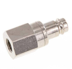 Messing vernickelt DN 10 Luftkupplungsstecker G 1/4 Zoll Innengewinde Doppelabsperrung