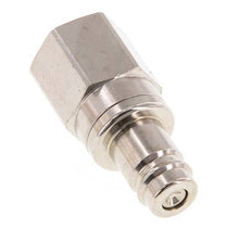 Messing vernickelt DN 10 Luftkupplungsstecker G 1/4 Zoll Innengewinde Doppelabsperrung