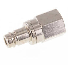 Messing vernickelt DN 10 Luftkupplungsstecker G 1/4 Zoll Innengewinde Doppelabsperrung