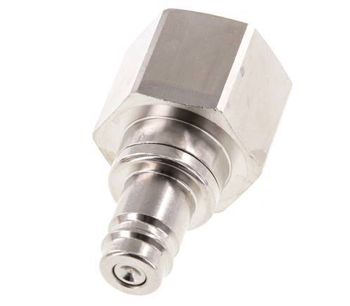 Messing vernickelt DN 10 Luftkupplungsstecker G 3/4 Zoll Innengewinde Doppelabsperrung