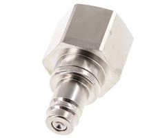 Messing vernickelt DN 10 Luftkupplungsstecker G 3/4 Zoll Innengewinde Doppelabsperrung