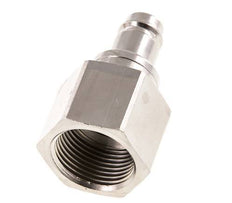 Messing vernickelt DN 10 Luftkupplungsstecker G 3/4 Zoll Innengewinde Doppelabsperrung