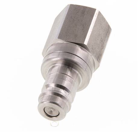 Edelstahl DN 10 Luftkupplungsstecker G 1/2 Zoll Innengewinde Doppelabsperrung