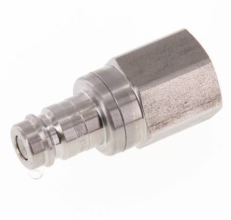Edelstahl DN 10 Luftkupplungsstecker G 1/2 Zoll Innengewinde Doppelabsperrung