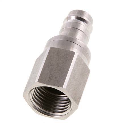 Edelstahl DN 10 Luftkupplungsstecker G 1/2 Zoll Innengewinde Doppelabsperrung