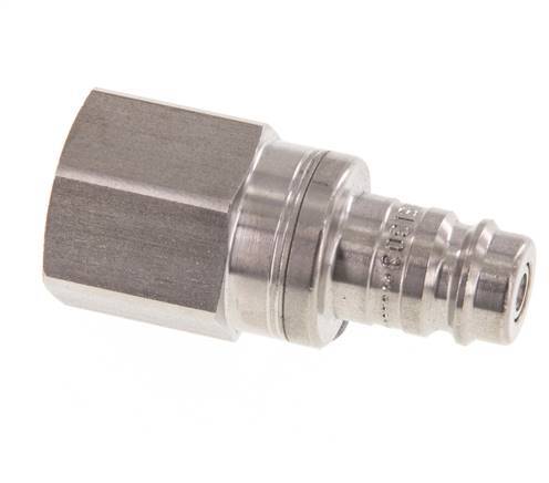 Edelstahl DN 10 Luftkupplungsstecker G 3/8 Zoll Innengewinde Doppelabsperrung
