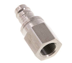 Edelstahl DN 10 Luftkupplungsstecker G 3/8 Zoll Innengewinde Doppelabsperrung