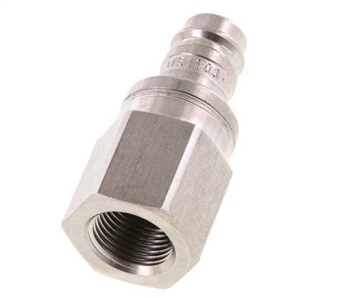 Edelstahl DN 10 Luftkupplungsstecker G 3/8 Zoll Innengewinde Doppelabsperrung