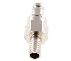 Messing vernickelt DN 10 Luftkupplungsstecker 13 mm Schlauchsäule Doppelabsperrung
