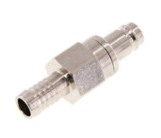 Messing vernickelt DN 10 Luftkupplungsstecker 13 mm Schlauchsäule Doppelabsperrung