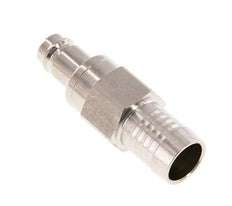 Messing vernickelt DN 10 Luftkupplungsstecker 19 mm Schlauchsäule Doppelabsperrung
