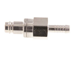 Messing vernickelt DN 10 Luftkupplungsstecker 9 mm Schlauchsäule Doppelabsperrung