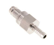 Messing vernickelt DN 10 Luftkupplungsstecker 9 mm Schlauchsäule Doppelabsperrung