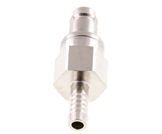 Messing vernickelt DN 10 Luftkupplungsstecker 9 mm Schlauchsäule Doppelabsperrung