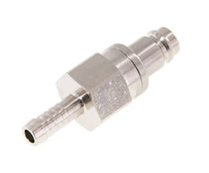 Messing vernickelt DN 10 Luftkupplungsstecker 9 mm Schlauchsäule Doppelabsperrung