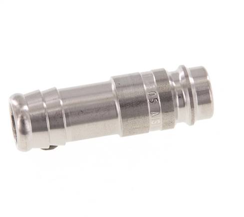 Edelstahl DN 10 Luftkupplungsstecker 13 mm Schlauchpfeiler