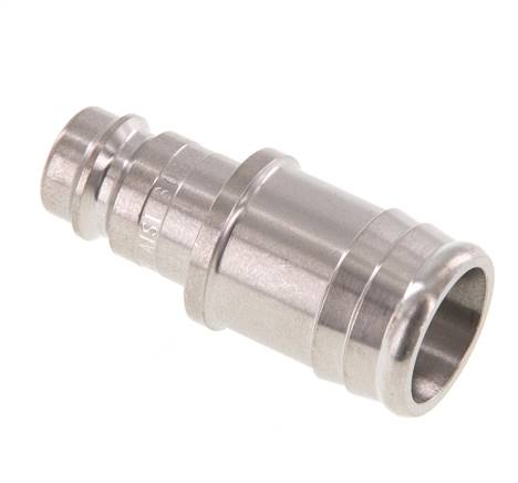 Edelstahl DN 10 Luftkupplungsstecker 19 mm Schlauchpfeiler