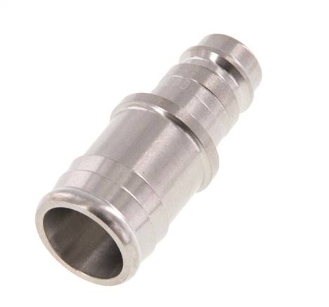 Edelstahl DN 10 Luftkupplungsstecker 19 mm Schlauchpfeiler