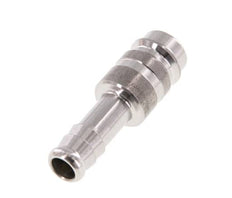 Edelstahl DN 10 Luftkupplungsstecker 10 mm Schlauchsäule Doppelabsperrung
