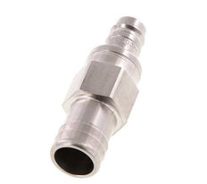 Edelstahl DN 10 Luftkupplungsstecker 19 mm Schlauchsäule Doppelabsperrung