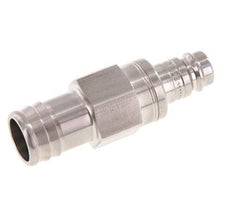 Edelstahl DN 10 Luftkupplungsstecker 19 mm Schlauchsäule Doppelabsperrung