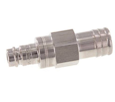 Edelstahl DN 10 Luftkupplungsstecker 19 mm Schlauchsäule Doppelabsperrung