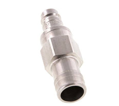 Edelstahl DN 10 Luftkupplungsstecker 19 mm Schlauchsäule Doppelabsperrung