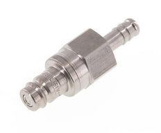 Edelstahl DN 10 Luftkupplungsstecker 9 mm Schlauchsäule Doppelabsperrung