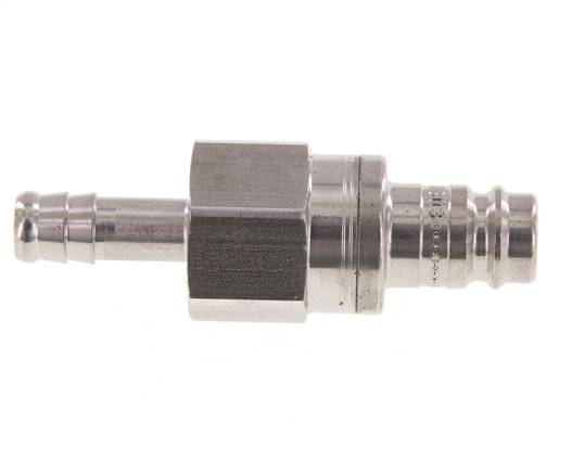 Edelstahl DN 10 Luftkupplungsstecker 9 mm Schlauchsäule Doppelabsperrung