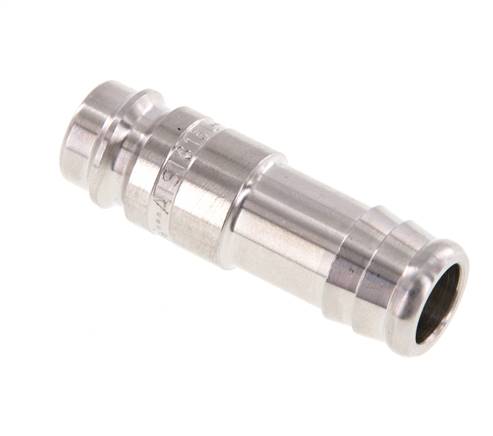 Edelstahl 316L DN 10 Luftkupplungsstecker 13 mm Schlauchpfeiler