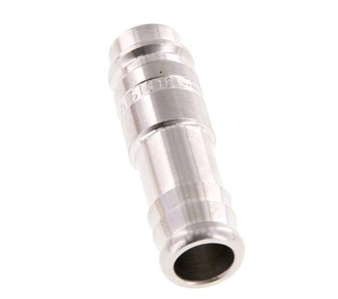 Edelstahl 316L DN 10 Luftkupplungsstecker 13 mm Schlauchpfeiler