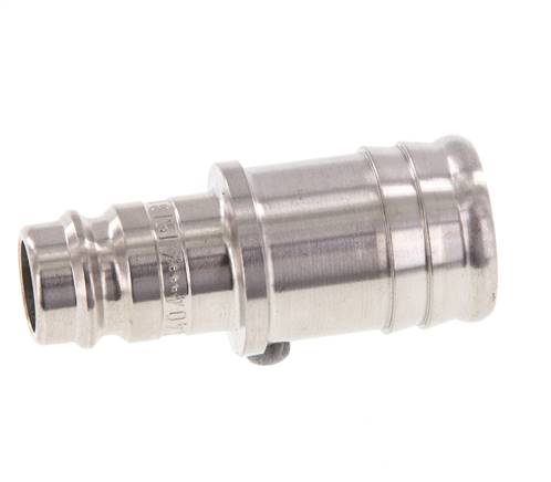 Edelstahl 316L DN 10 Luftkupplungsstecker 19 mm Schlauchpfeiler