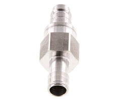 Edelstahl 316L DN 10 Luftkupplungsstecker 13 mm Schlauchsäule Doppelabsperrung