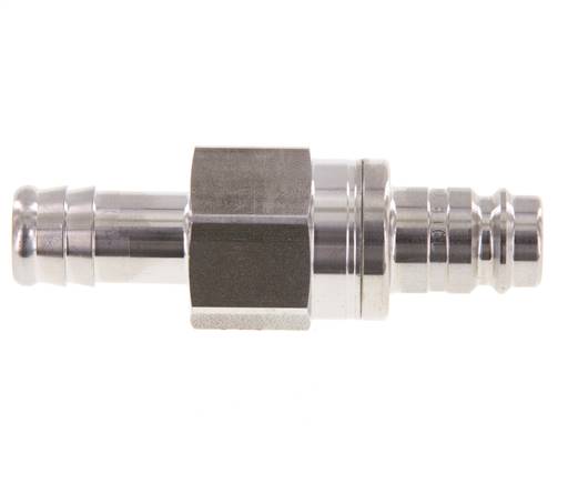 Edelstahl 316L DN 10 Luftkupplungsstecker 13 mm Schlauchsäule Doppelabsperrung
