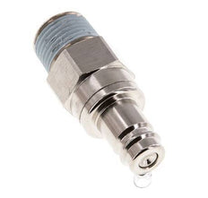 Messing vernickelt DN 10 Luftkupplungsstecker R 1/2 Zoll männlich Doppelabsperrung