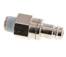 Messing vernickelt DN 10 Luftkupplungsstecker R 3/8 Zoll männlich Doppelabsperrung