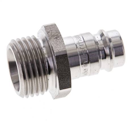 Edelstahl DN 10 Luftkupplungsstecker G 1/2 Zoll Außengewinde