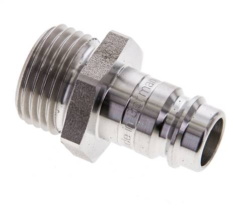 Edelstahl DN 10 Luftkupplungsstecker G 1/2 Zoll Außengewinde