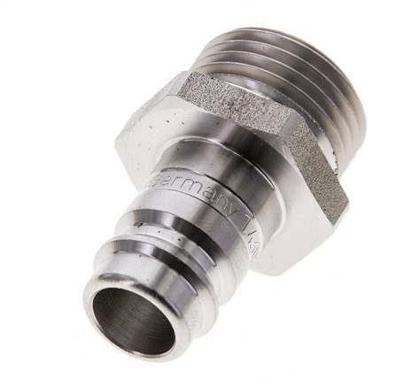 Edelstahl DN 10 Luftkupplungsstecker G 1/2 Zoll Außengewinde